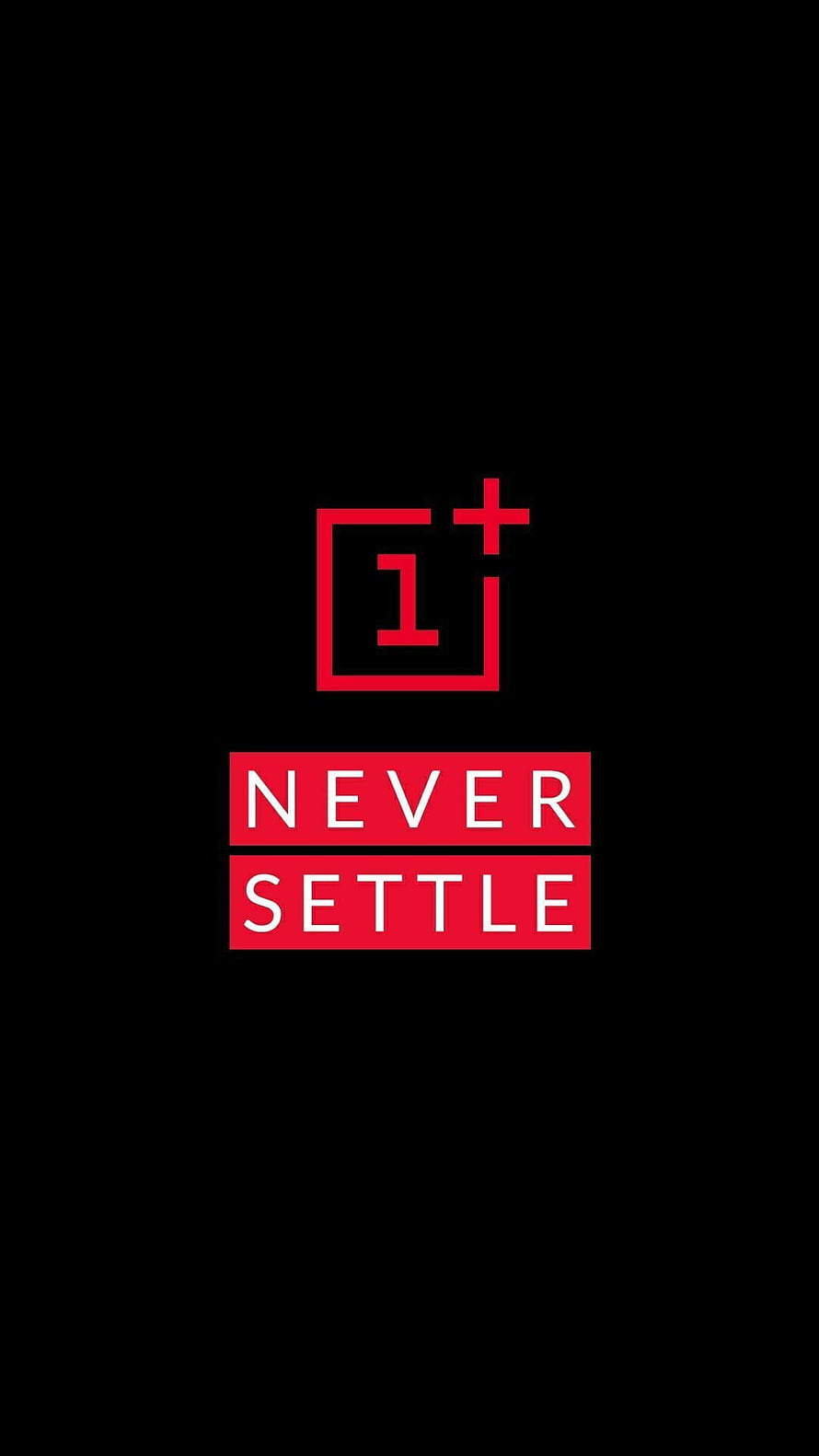 OnePlus Never Settle Logo Wallpaper HD phone wallpaper