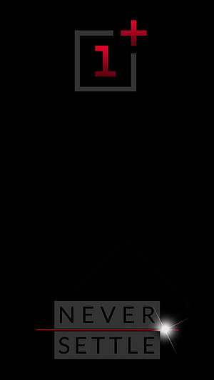 OnePlus Never Settle Minimalist Black Wallpaper HD phone wallpaper