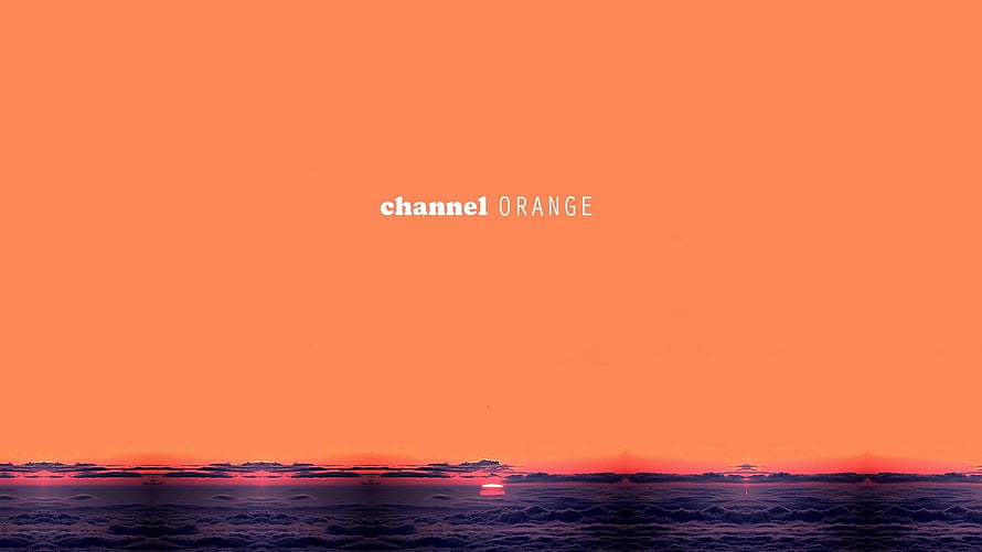 Channel Orange Album Artwork with Sunset Horizon and Clouds HD wallpaper