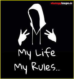 My Life My Rules Hoodie Silhouette Quote Wallpaper HD phone wallpaper