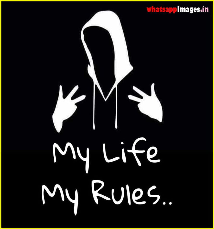 My Life My Rules Hoodie Silhouette Quote Wallpaper HD phone wallpaper