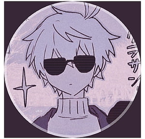 Cool Anime Boy With Sunglasses And Spiky Hair In Purple Tones HD wallpaper