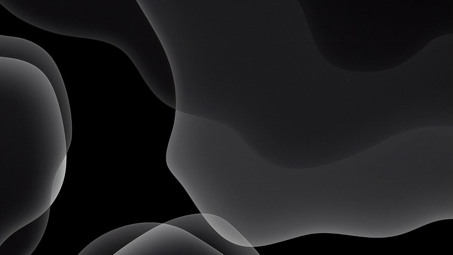Dark Grey Abstract Organic Shapes Minimalist Wallpaper HD wallpaper
