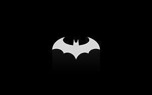 Minimalist Batman Bat Symbol Logo on Pure Black AMOLED Background, Superhero logos by AFzal Uddin on Amoled oled, batman amoled black HD wallpaper