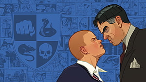 Bully 2 Concept Art Featuring Student and Principal Confrontation HD wallpaper