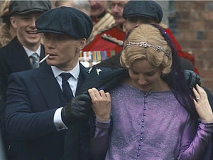 Peaky Blinders Tommy Shelby and Grace in Period Costume HD wallpaper