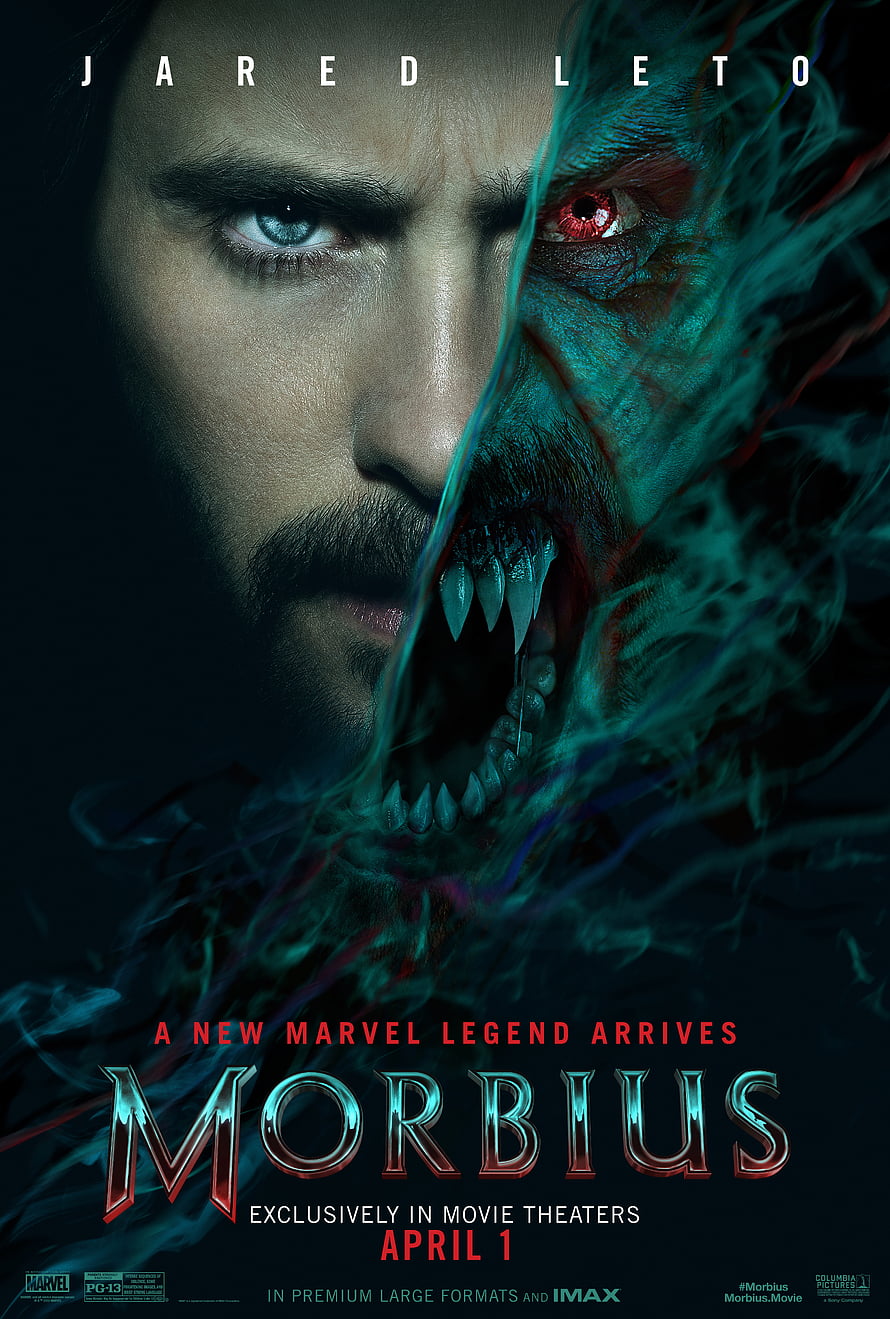 Morbius Movie Poster Featuring Jared Leto as the Lethal Protector with Split Face Design HD phone wallpaper