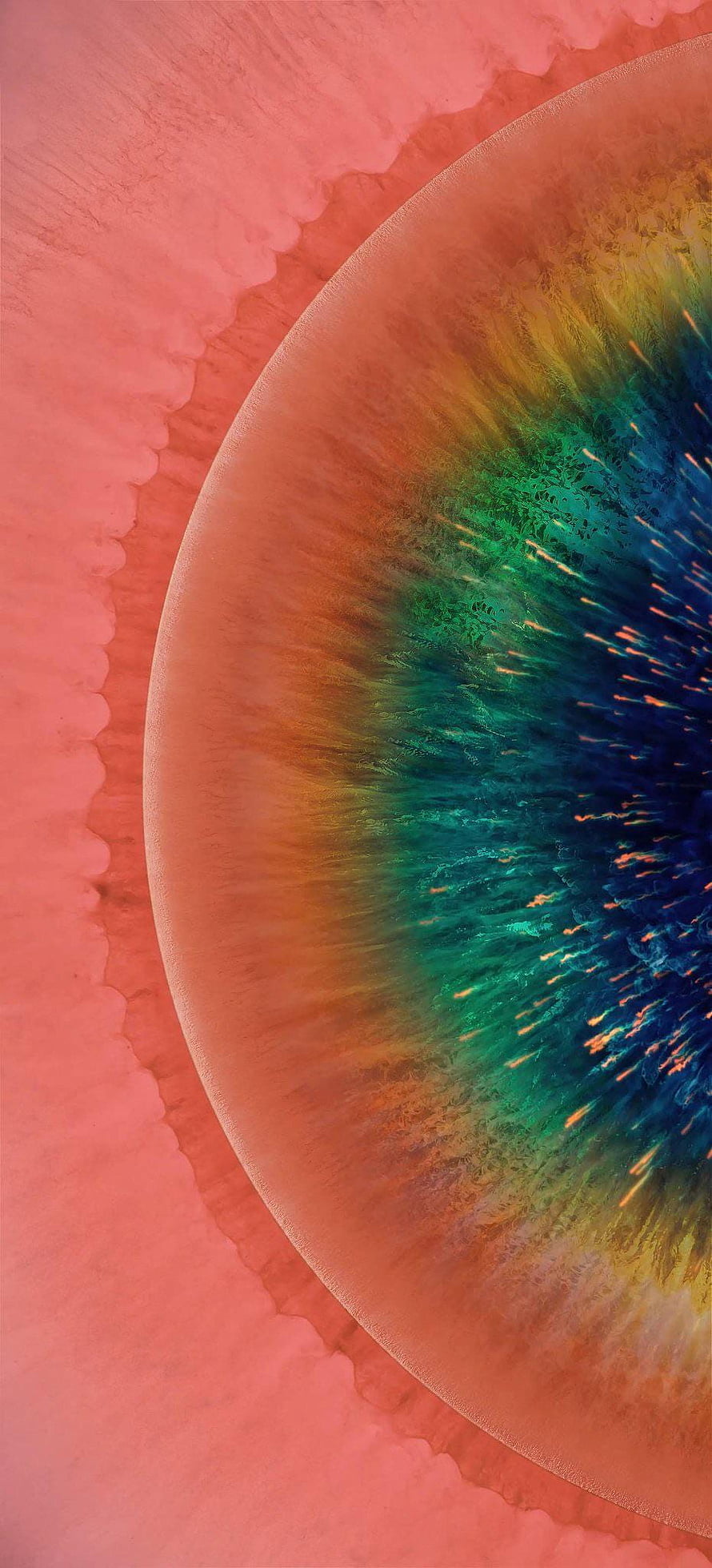 Oppo Find X2 Pro Abstract Gradient Wallpaper with Swirling Colors and Soft Pink Background HD phone wallpaper
