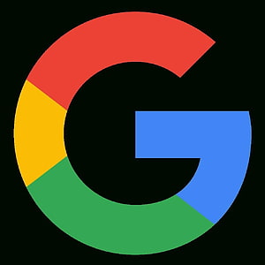 Google G Logo on Black Background, Minimalist Corporate Branding Design HD phone wallpaper