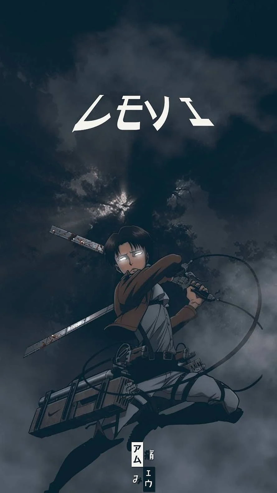 Levi Ackerman in ODM Gear Against a Dark Stormy Sky, Pin on Levi, levi aot HD phone wallpaper