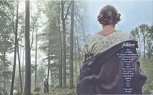 Taylor Swift Folklore Album Artwork Featuring Misty Forest and Woman in Lace, A colorized Folklore backgroud!: TaylorSwift, taylor swift computer HD wallpaper