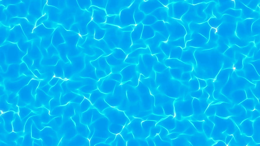 Cyan Pool Water Surface With Bright Caustic Light Patterns HD wallpaper