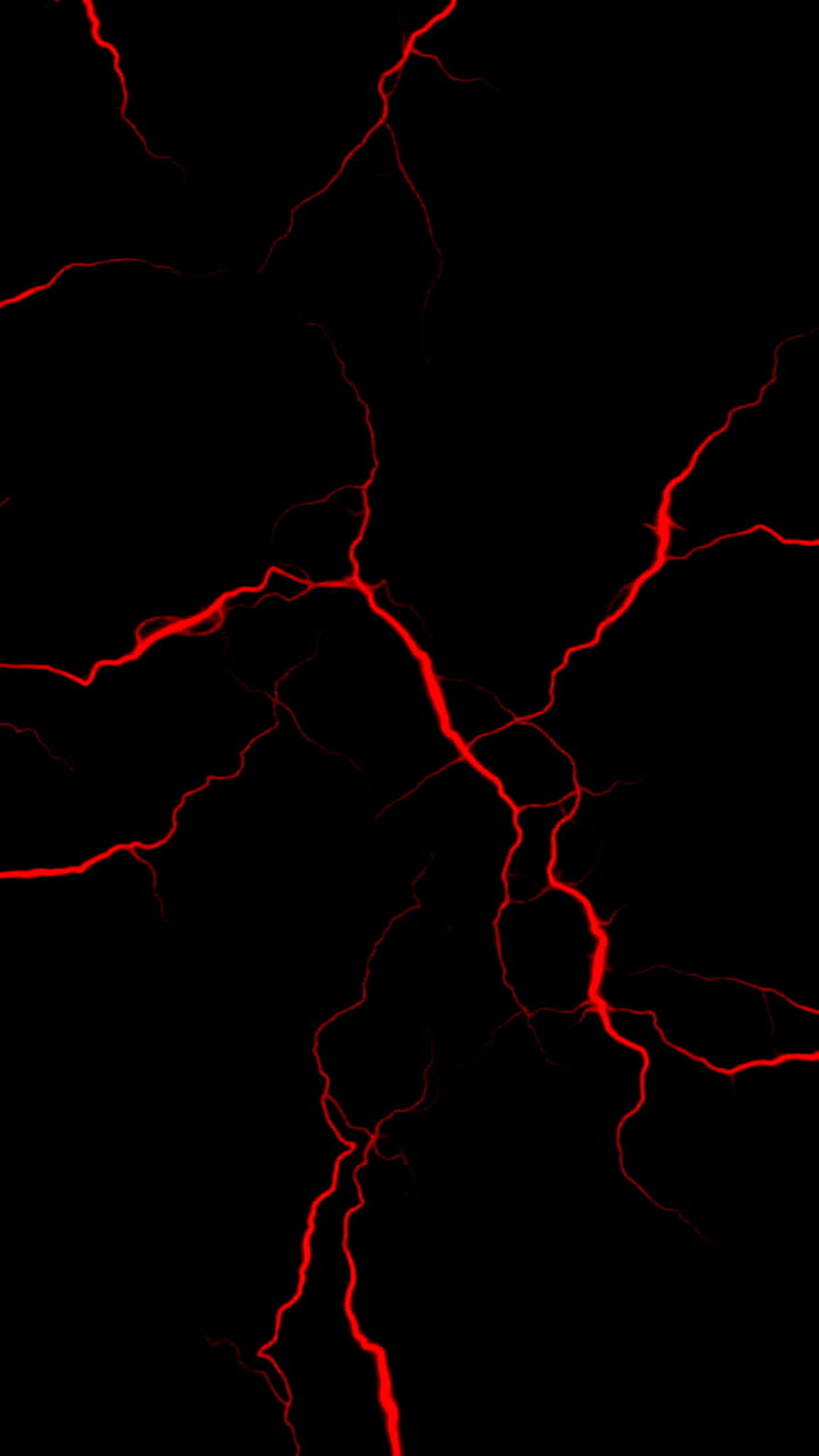 Red Lightning Bolts on Black Background HD phone wallpaper