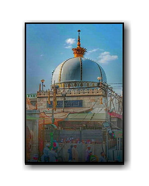 Dome of the Rock in Jerusalem with Blue Sky and Golden Spire HD phone wallpaper
