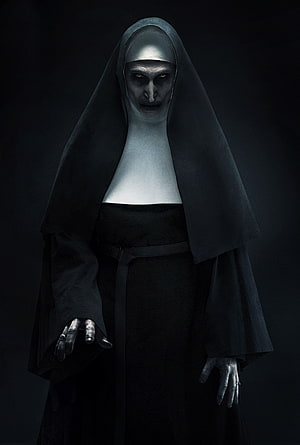 Valak The Nun Character Portrait From The Conjuring Universe Horror Film HD phone wallpaper