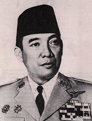 Historical Portrait of Soekarno in Formal Military Uniform and Traditional Headwear HD phone wallpaper