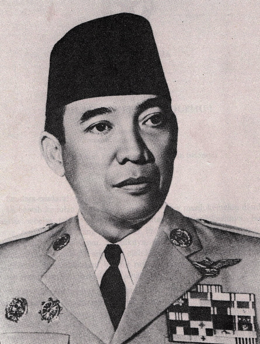 Historical Portrait of Soekarno in Formal Military Uniform and Traditional Headwear HD phone wallpaper