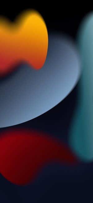 Abstract Blurred Gradient Wallpaper With Orange Blue And Red Shapes HD phone wallpaper