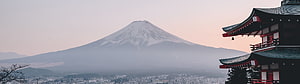 Majestic Mount Fuji View With Traditional Japanese Temple Architecture HD wallpaper