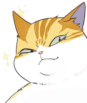 Kayden the Orange Tabby Cat from Eleceed in a Smug Anime Style Close-Up HD phone wallpaper