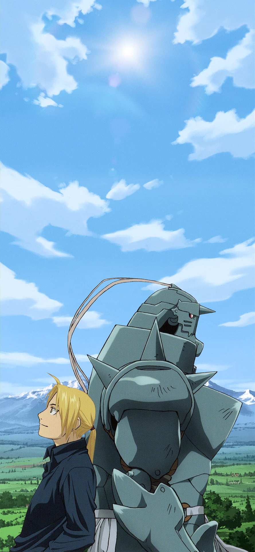 Edward Elric and Alphonse Elric Gazing at the Horizon in Fullmetal Alchemist HD phone wallpaper