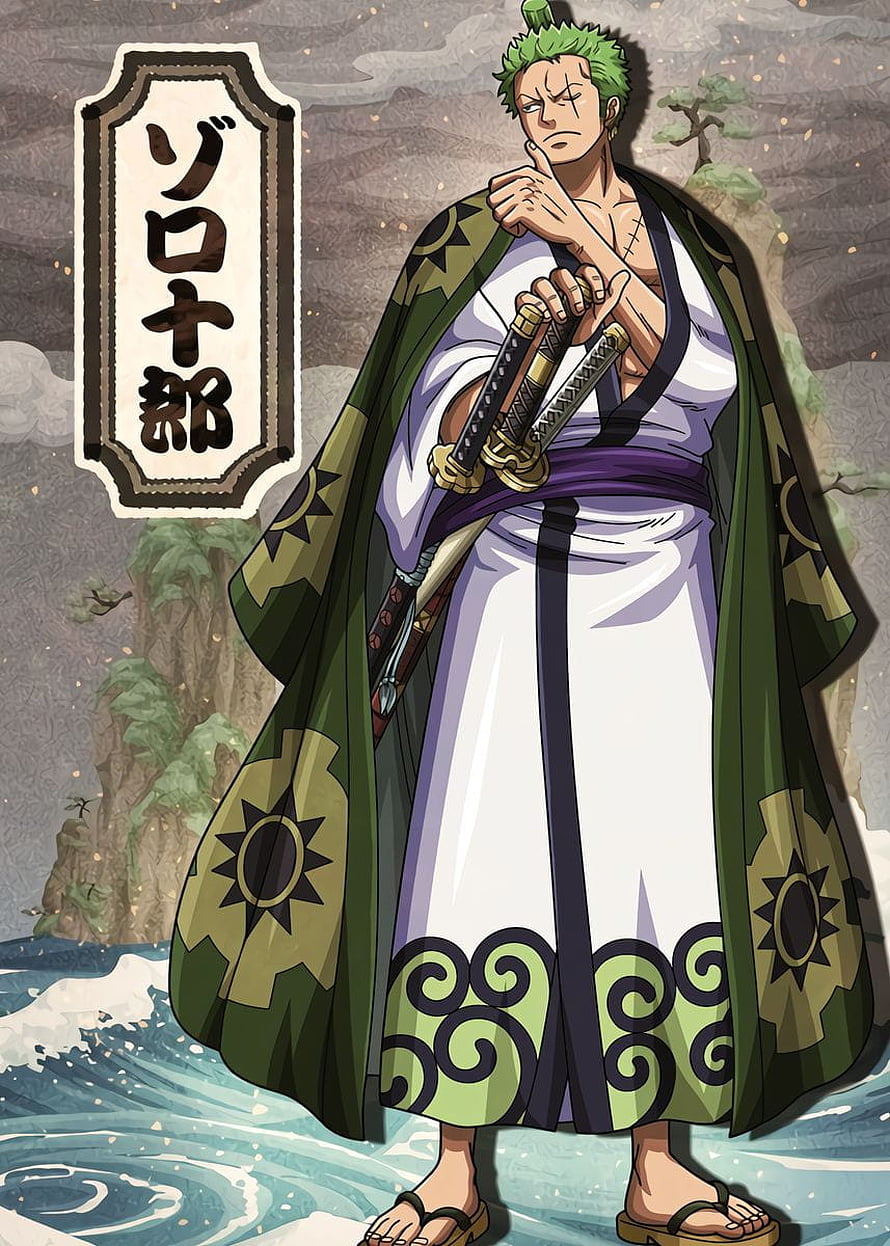 Roronoa Zoro Wano Country Arc Anime Character Artwork HD phone wallpaper