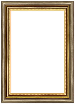 Elegant Gold and Bronze Ornate Picture Frame Mockup with Beaded Detailing HD phone wallpaper