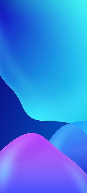 Realme UI 2.0 Abstract Gradient Wave Wallpaper in Blue and Purple HD phone wallpaper