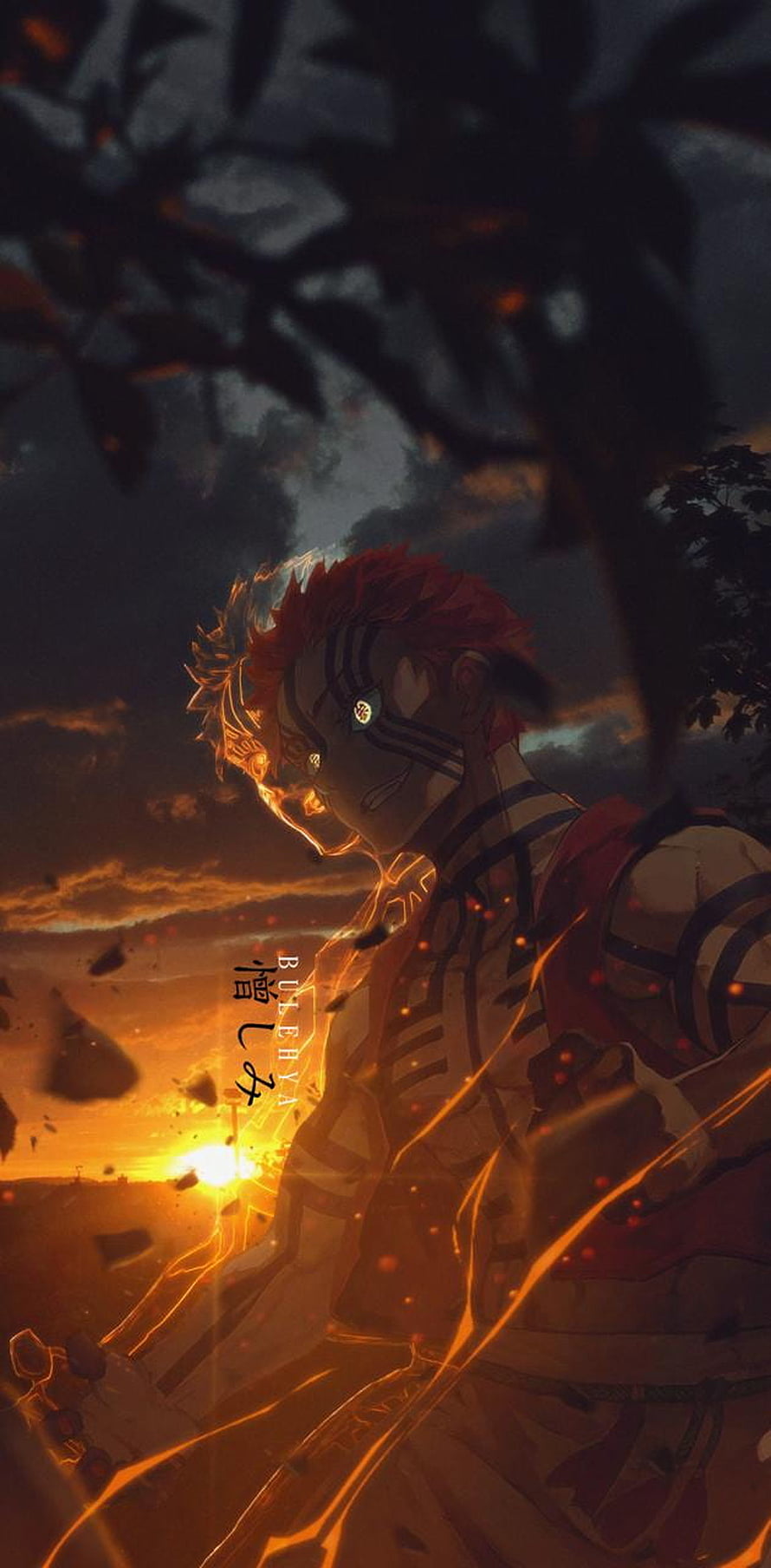 Akaza Upper Rank Three Demon Slayer Kimetsu no Yaiba Anime Wallpaper HD phone wallpaper