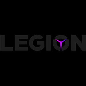 Lenovo Legion Gaming Logo Wallpaper with Purple Symbol on Black Background HD phone wallpaper