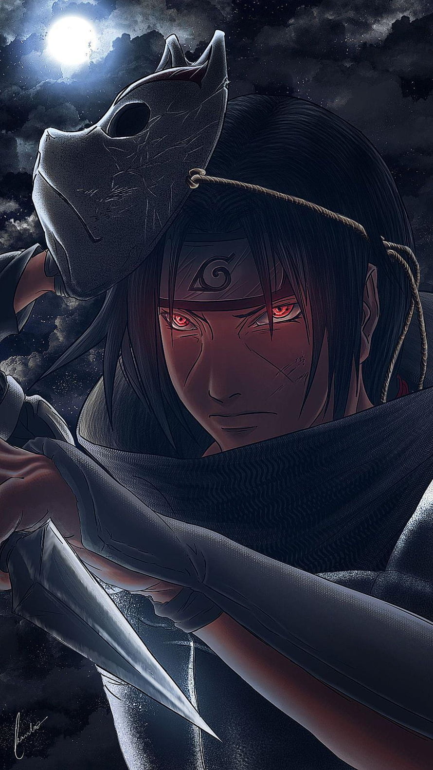 Itachi Uchiha Sharingan Anime Wallpaper HD phone wallpaper
