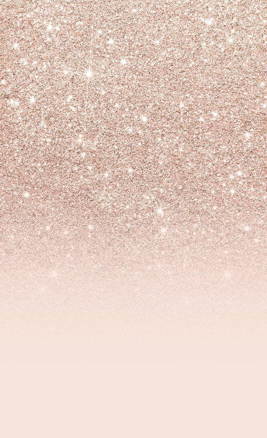 Rose Gold Glitter Texture with Soft Gradient and Sparkling Star Accents HD phone wallpaper