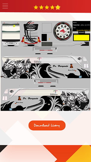 Bus Simulator Indonesia Jetbus 3 SHD Livery Po Haryanto Custom Skin Download HD phone wallpaper