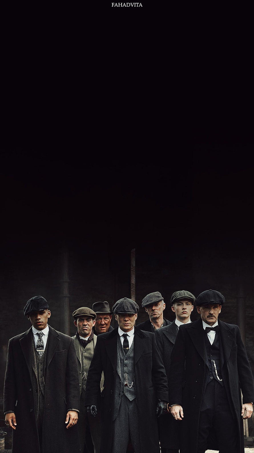 Peaky Blinders Shelby Brothers in Dark Trench Coats and Flat Caps HD phone wallpaper