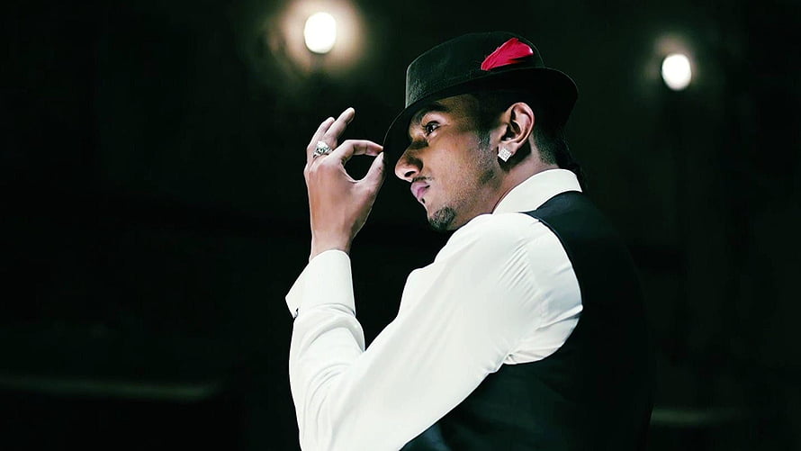 Yo Yo Honey Singh in Black Fedora and White Shirt with Dramatic Stage Lighting HD wallpaper