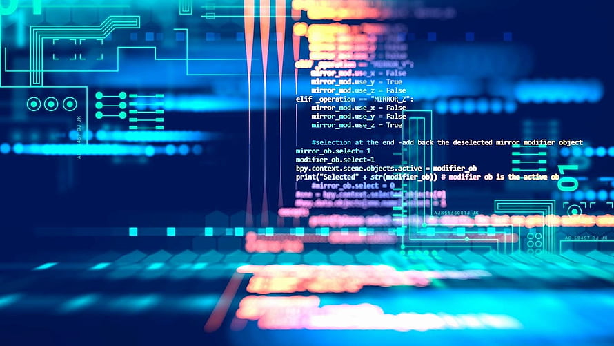 Abstract Digital Technology Background With Python Code Snippets And Circuit Board Patterns HD wallpaper