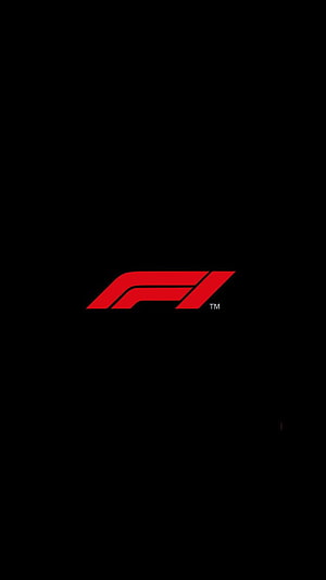 Formula 1 Official Logo Wallpaper - Red F1 Emblem on Black Background HD phone wallpaper
