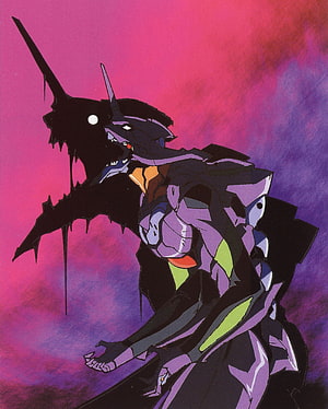 Neon Genesis Evangelion EVA Unit 01 Berserk Mode Illustration HD phone wallpaper