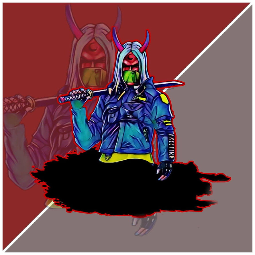 Cyberpunk Samurai Warrior with Katana and Demon Mask Digital Art HD phone wallpaper