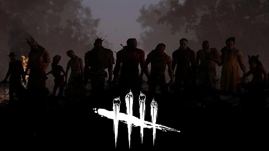 Dead By Daylight Horror Game Artwork Featuring Silhouetted Characters and Iconic Logo HD wallpaper