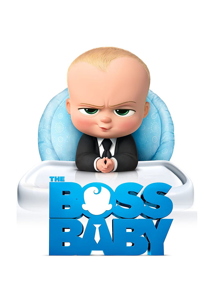 The Boss Baby Character in Suit Sitting in High Chair HD phone wallpaper