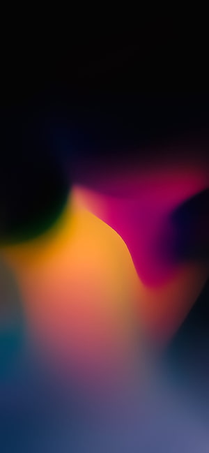 Vibrant abstract gradient with deep black background and warm color transitions HD phone wallpaper