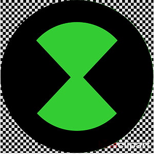 Ben 10 Omnitrix Symbol Green and Black Logo Icon HD phone wallpaper