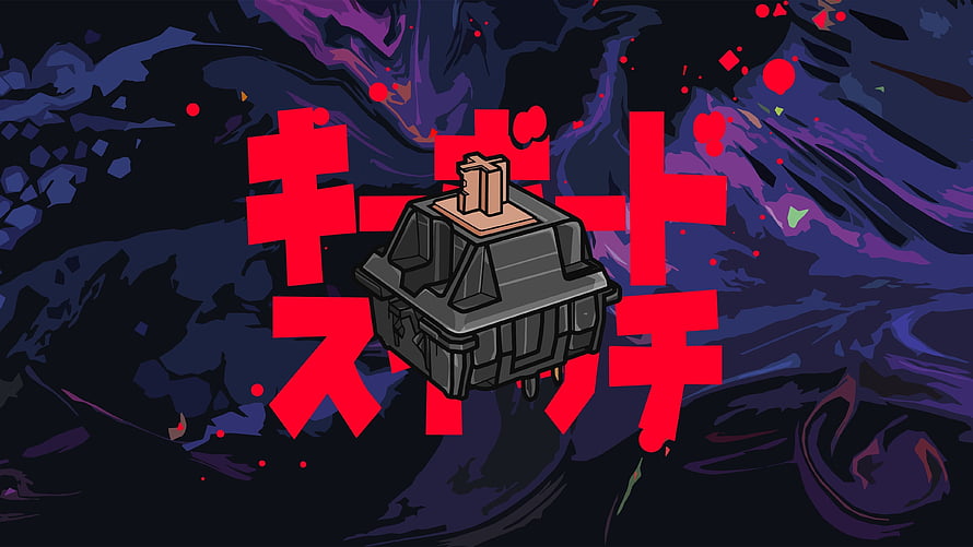 Nintendo Switch Joy-Con Controller Artwork with Japanese Typography and Dark Abstract Background HD wallpaper
