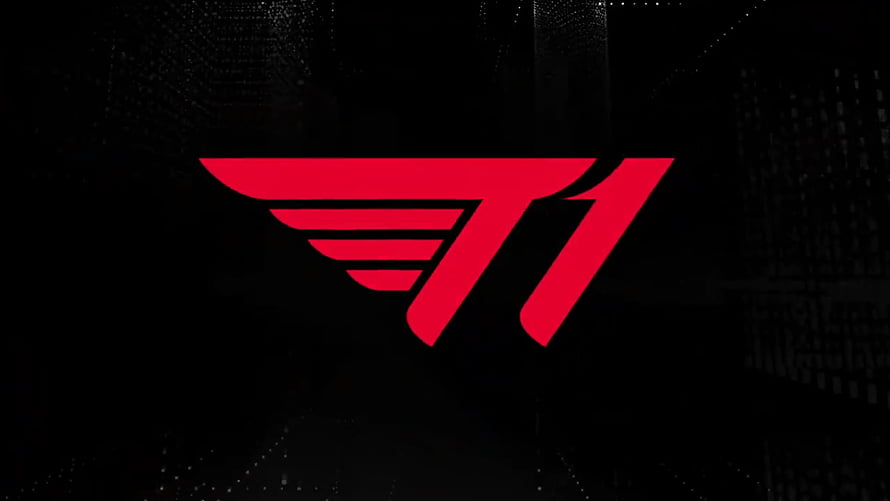 SKT T1 Esports Team Logo Red Winged Emblem on Black Background HD wallpaper