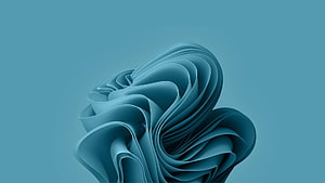 Abstract Blue Swirling 3D Shape Wallpaper HD wallpaper