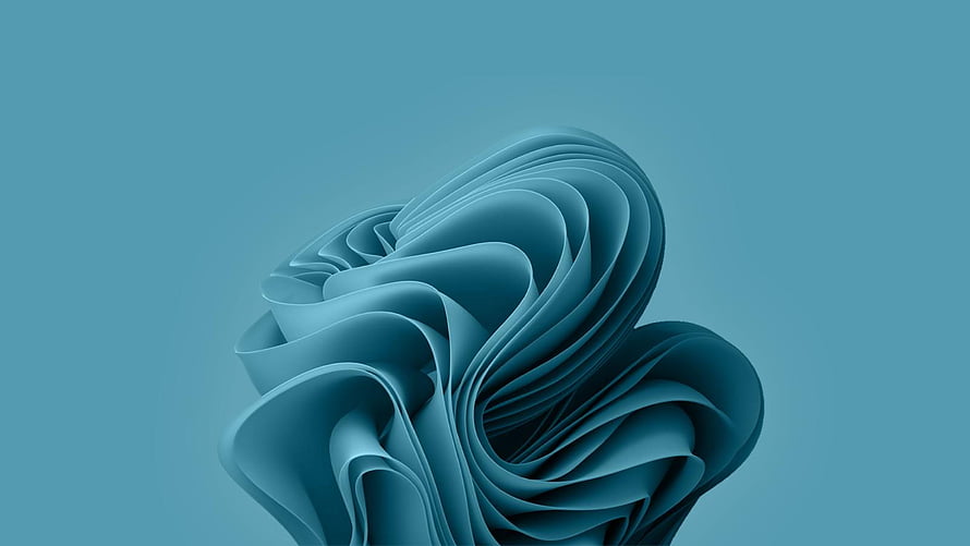 Abstract Blue Swirling 3D Shape Wallpaper HD wallpaper