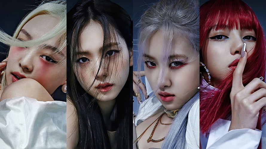 Blackpink Members Rose and Lisa in Four Distinct Concept Portraits HD wallpaper