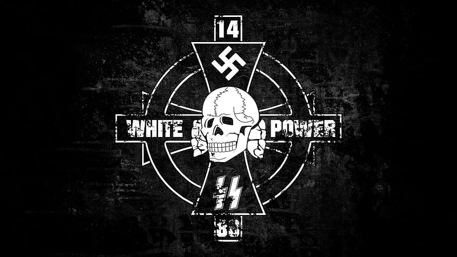 Black and White Skull Emblem with Cross Design on Grunge Background HD wallpaper