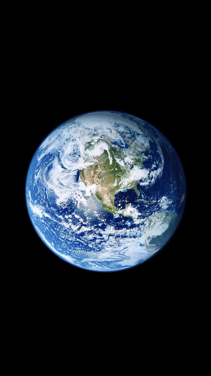 Planet Earth View From Space Featuring North America And Clouds HD phone wallpaper